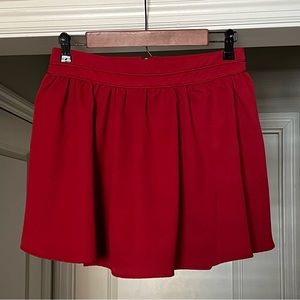 Arden B Red Pleated Skirt Size Small